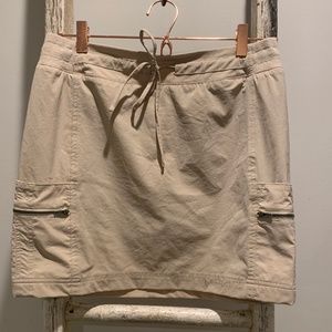 khaki skort